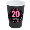 20 Yaş Fuşya Bardak