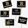 20 Yaş Partisi20 Yaş Gold Pano Çerçeve Konuşma Balonu Set