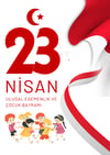 Ulusal Bayramlar23 Nİsan Afiş