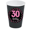 30 Yaş Fuşya Bardak