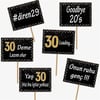 20 Yaş Partisi30 Yaş Gold Pano Çerçeve Konuşma Balonu Set