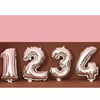 4 Rakam Folyo Gümüş Balon Küçük 35 cm