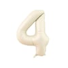 4 Rakam Krem Renk Folyo Balon 76 Cm