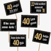 40 Yaş Gold Konuşma Balonu 6 Adet