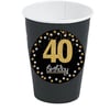 40 Yaş Siyah Bardak