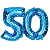 50 Yaş Balonu Mavi Puanlı 90 cm