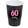 60 Yaş Fuşya Bardak
