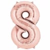 8 Rakam Rose Folyo Balon 76 cm