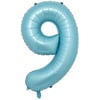 9 Rakam Mavi Folyo Balon 40 İnç