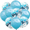 Açık Mavi Konfetili Balon