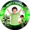 Ben 10 Kişiye Özel Sticker 24 Adet