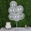 Beyaz Metalik Balon 100 Adet