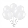 Beyaz Metalik Balon 100 Adet