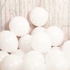 Beyaz Pastel Balon 20 Adet