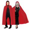 Cadılar Bayramı Kırmızı Kapşonlu Yetişkin Pelerin 140 Cm