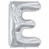 Gümüş Renk 76 cm E Harf Folyo Balon Gümüş 76 cm