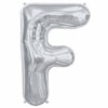 Gümüş Renk 76 cm F Harf Folyo Balon Gümüş 76 cm