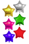 Folyo Balon Yıldız 45 Cm - 6 Lı Set