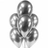 Gümüş Renk Krom Balon 10 Adet