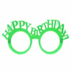 Happy Birthday Yazılı Plastik Gözlük Yeşil