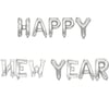 Happy New Year Gümüş Folyo Balon 35 Cm