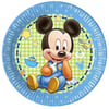 İlk Yaşım Baby Mickey Mouse Karton Tabak 8 Adet