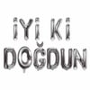 İyi Ki Doğdun Gümüş Folyo Balon Seti