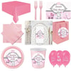Kişiye Özel Baby Shower Kız Parti Seti 8 Kişilik