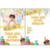 Kişiye Özel Happy Birthday Davetiye 10 Adet