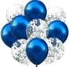 Lacivert Konfetili Balon