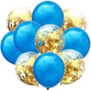 Mavi Gold Konfetili Balon