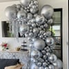 Minik Krom Balon Gümüş 20 Adet