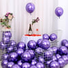 Mor Renk Krom Balon 10 Adet