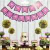 Pembe Happy Birthday Yazı