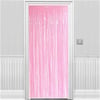 Pembe Pastel Renk Kapı Perdesi