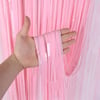 Pembe Pastel Renkli Duvar Perdesi 2,70 Cm