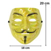 Sarı Renk Vandetta Maske