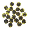 Simli Siyah Gold Ponpon
