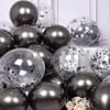 Siyah Konfetili Balon
