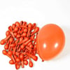 Turuncu Balon Metalik 100 Adet