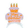 Turuncu Happy Birthday Parti Tacı