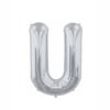 U Harf Folyo Gümüş Balon Küçük 35  cm