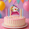 Doğum Günü MumlarıUnicorn Set Pasta Mumu