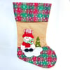 Ağaç SüsleriYılbaşı Noel Baba Dekoratif Çorap 41x37 Cm