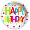 Yıldızlar Happy Birthday Tabak