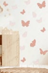  Pastel Tonlarda Kelebek Figürlü Çocuk Bebek Odası Dekoratif Sticker Seti 64 Parça Stok Kodu: k778 