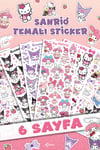 132 Adet Sanrio Temalı Sticker Seti - Kalem Suluk Defter Cam Masa Laptop Tablet Sticker Suya Dayanıklı