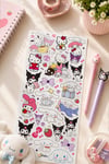 132 Adet Sanrio Temalı Sticker Seti - Kalem Suluk Defter Cam Masa Laptop Tablet Sticker Suya Dayanıklı