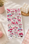 132 Adet Sanrio Temalı Sticker Seti - Kalem Suluk Defter Cam Masa Laptop Tablet Sticker Suya Dayanıklı