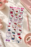 132 Adet Sanrio Temalı Sticker Seti - Kalem Suluk Defter Cam Masa Laptop Tablet Sticker Suya Dayanıklı
